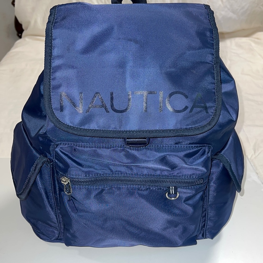 Nautical Navy Blue Backpack.